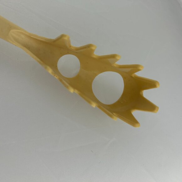 Vtg Tailor Made Nylon Spaghetti Pasta Fork Spoon Server Measuring Almond Cream - Picture 6 of 6